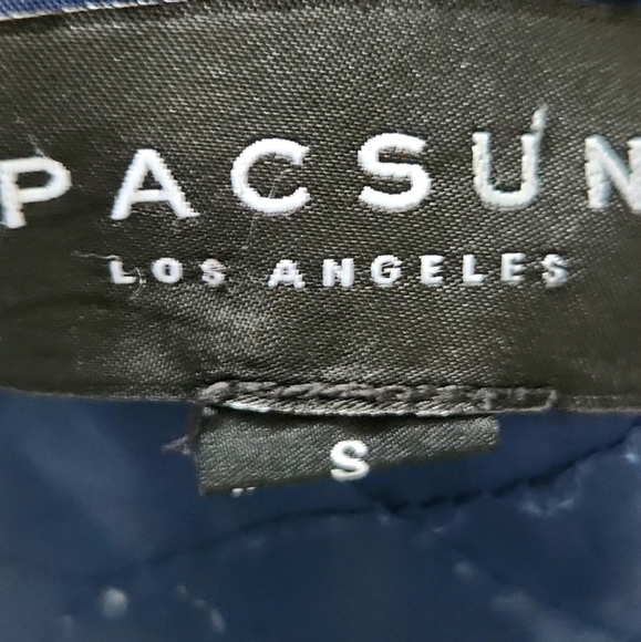 Pacsun Varsity Jacket. Denim and canvas varsity style jacket.  Size Smal… - Picture 5 of 6